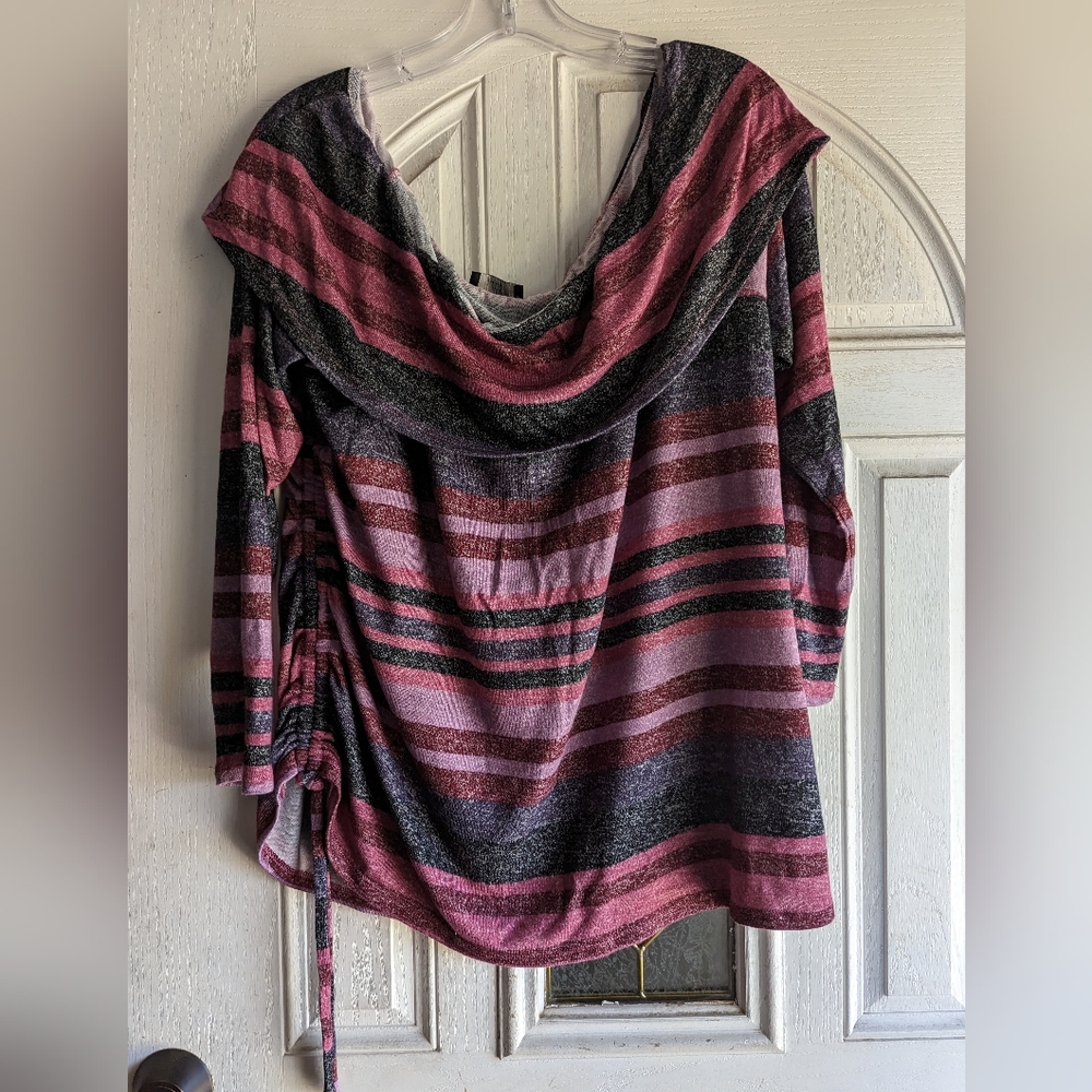 Off shoulder knit top
